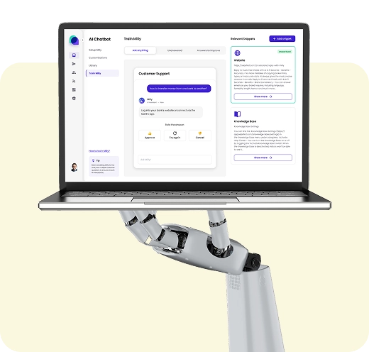 Intergrate your knowledge base with your AI Chatbot.