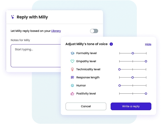 Customizable Messaging With Milly AI